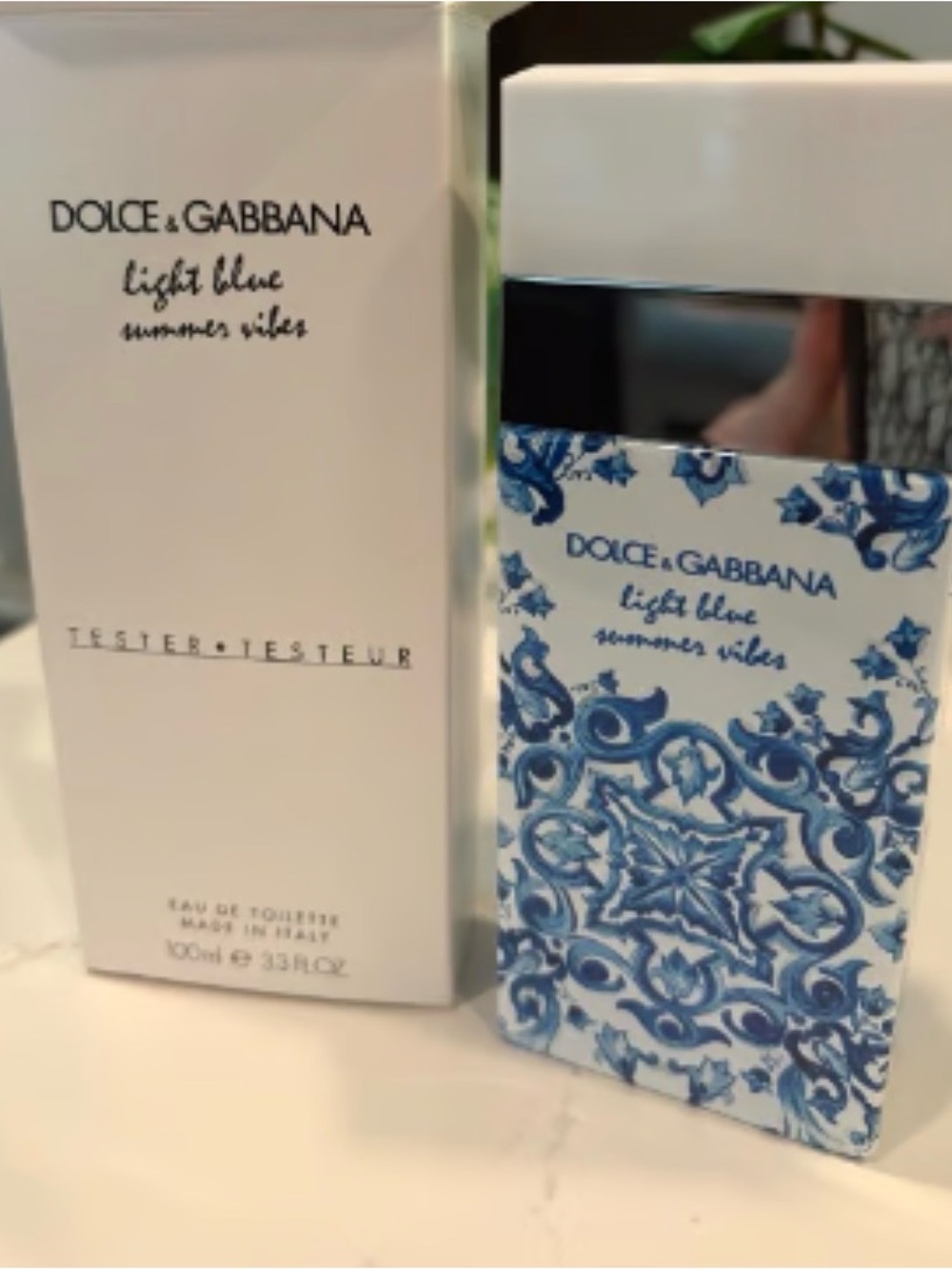 Dolce & gabbana light blue summer vibes perfume 3.3fl oz